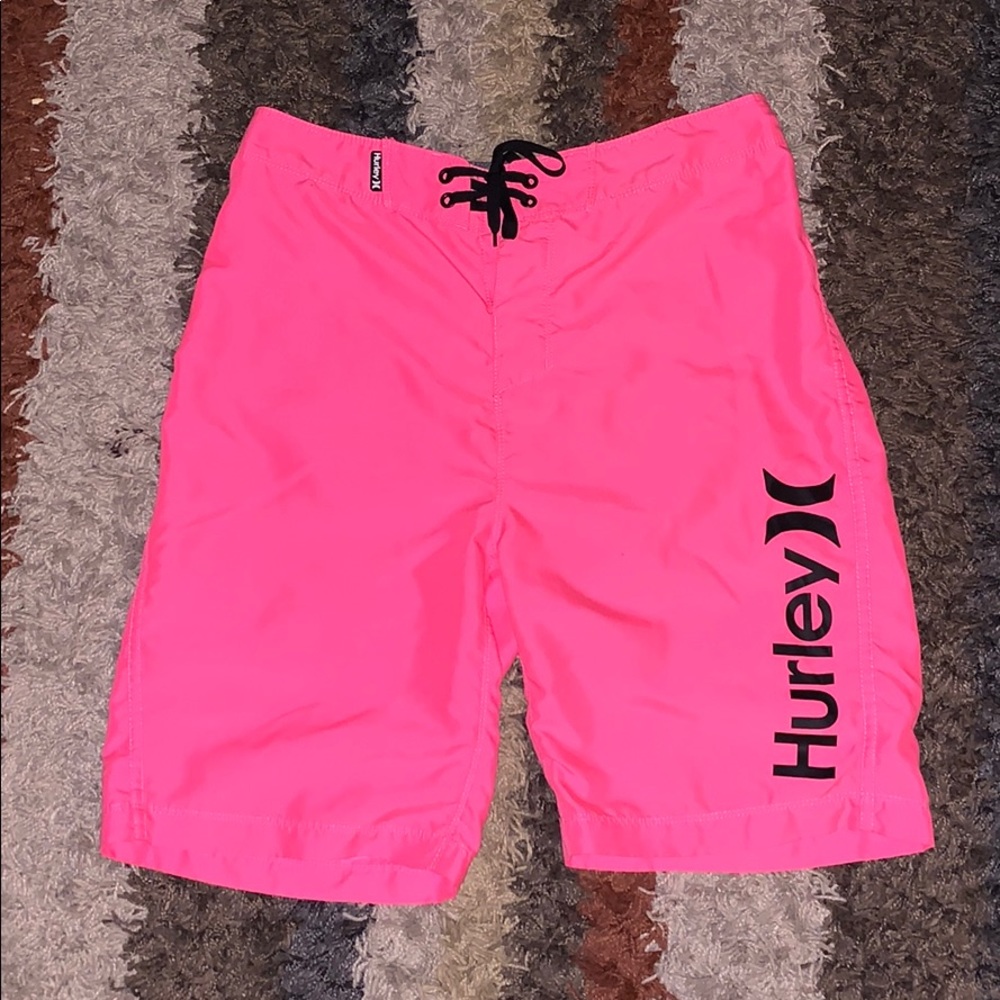 Pink Hurley Board Shorts